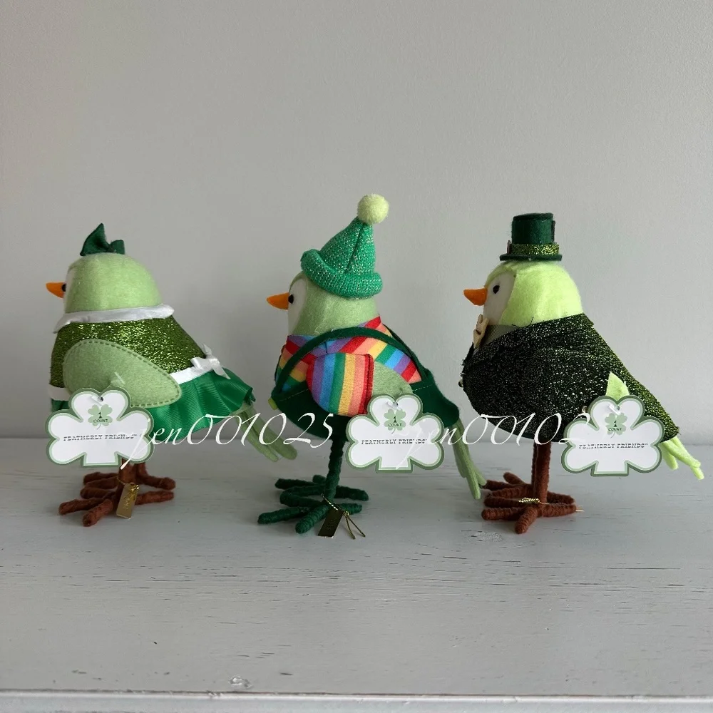 Target Featherly Friends St. Patrick’s Day Bird Set  - Goldie, Finnigan, Clover - Picture 2 of 14